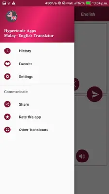 Malay - English Translator android App screenshot 1