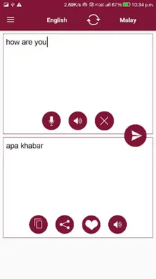 Malay - English Translator android App screenshot 4